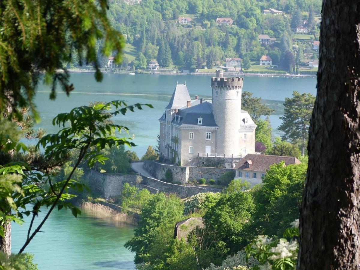 Au Bord Du Lac D'Annecy, Logement Type Loft, Dans Residence Avec Plage Et Ponton Privee Duingt Eksteriør bilde