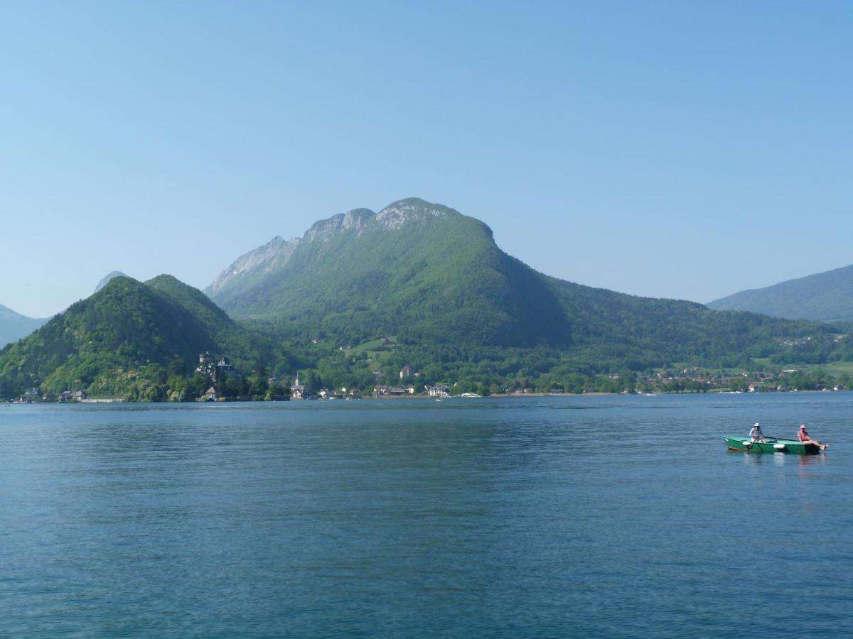 Au Bord Du Lac D'Annecy, Logement Type Loft, Dans Residence Avec Plage Et Ponton Privee Duingt Eksteriør bilde